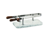 World Cuisine Ham Holder with Marble Base by PADERNO – 1 pounds, Stainless Steel, Silver, Model 41583-00