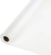 Creative Converting White Tablecover Roll Plastic Table Cover-40' x 100' 1 Pc, One Size