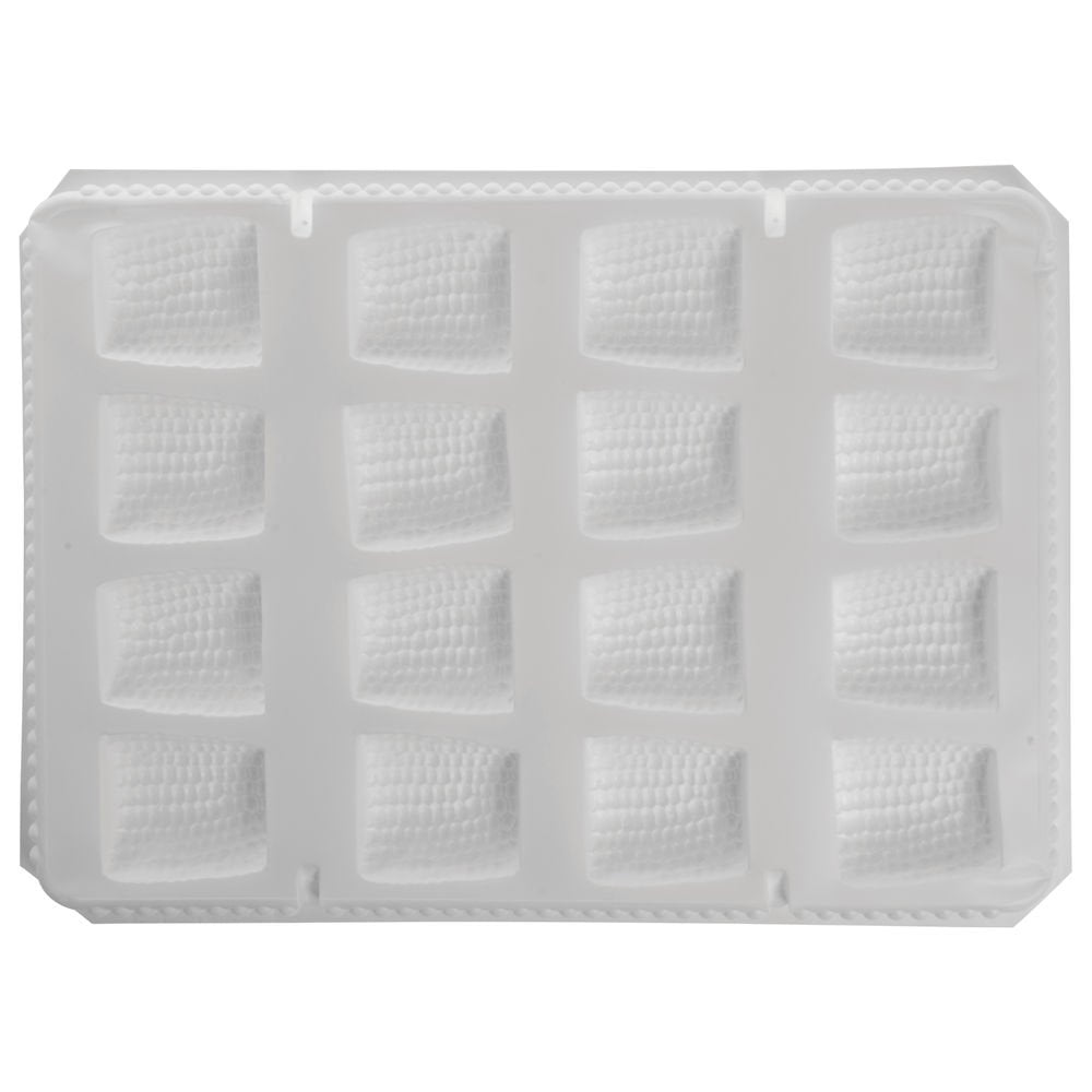 Culinary Puree White Polypropylene Corn Puree Mold - 17"L x 11"W by CULINARY PUREE INC – 17"L x 11"W, 4.0 ounces, Polypropylene, White, Model CORN COBBETTES
