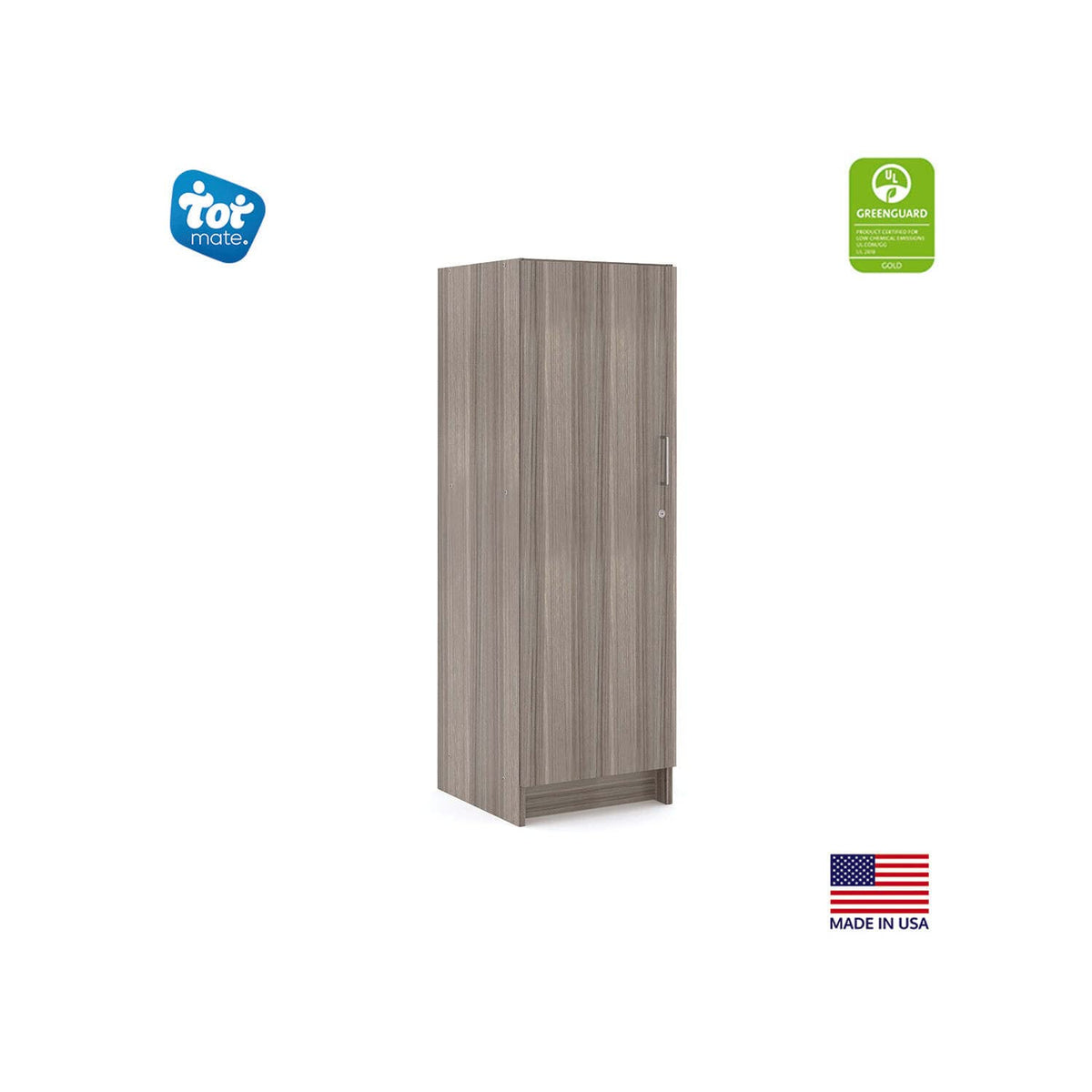 Single-Door Tall Cabinet by Tot Mate – Elm, Model TM2084A.0W92