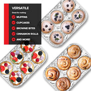 Stock Your Home 1 / 1 Count / Silver Muffin & Cupcake Pans