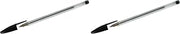 BIC Crystal Ballpoint Pen, Medium Point, Black (Pack of 2)