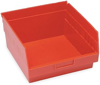 QUANTUM STORAGE SYSTEMS QSB209RD STORE-MORE Part Organizer Red Bins 12" L x 12" W x 6" H 8 Pack