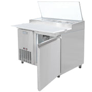 44 1/2" Pizza Prep Table w/Refrigerated Base by MOTAK – 50.00x37.01x45.67, In Description, Check Images, Model MPR-44-X