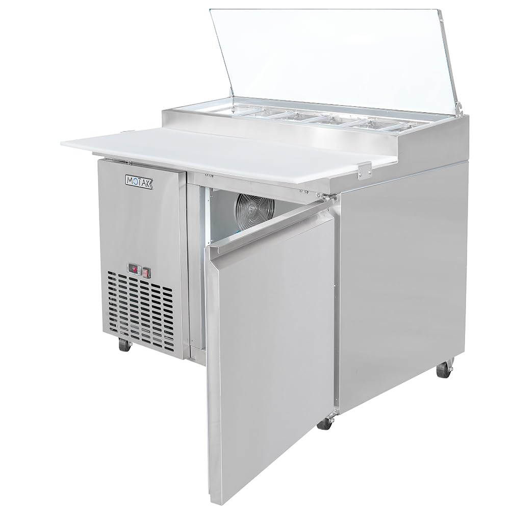 44 1/2" Pizza Prep Table w/Refrigerated Base by MOTAK – 50.00x37.01x45.67, In Description, Check Images, Model MPR-44-X