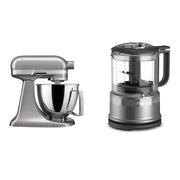 KitchenAid Contour Silver / Stand Mixer + Chopper, Contour Silver / 3.5_cup Stand Mixers