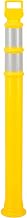 Global Industrial Portable Delineator Post w/ 3" Reflective Bands, 49"H, Yellow