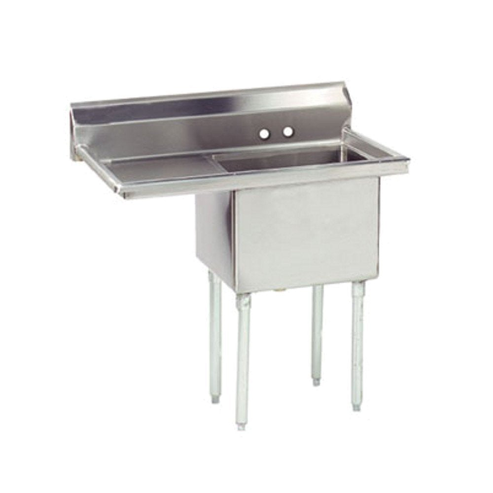 16" x 20" 1 Compartment Sink by Advance Tabco – Stainless Steel, Silver, Model FE-1-1620-18L