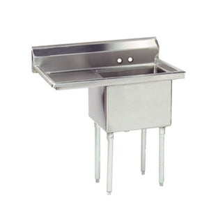 16" x 20" 1 Compartment Sink by Advance Tabco – Stainless Steel, Silver, Model FE-1-1620-18L