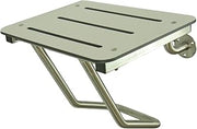 Frost 972, Full Wall Mounted Shower Seat, Stainless/White