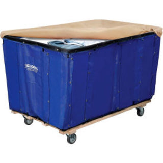 Replacement Liner for 16 Bushel Vinyl Basket Truck by Global Industrial – 28.25"L x 40"W x 9"H, 55.0 gallons, Vinyl, Blue, Model 241989BL