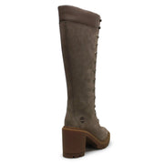 Women's Allington Heights 14 Inch Lace Up Boot by Timberland – 10 Wide, Taupe Grey