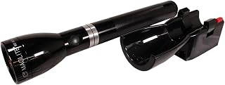 MagLite Rechargeable LED Flashlight, System 3, 120 Volt AC Converter, Black