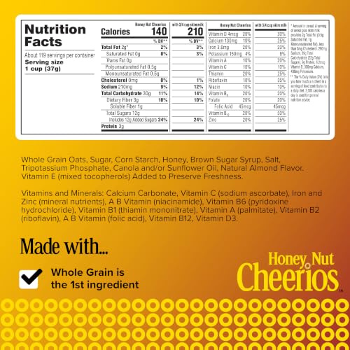Cheerios Honey Nut / 39 Ounce (Pack of 1) / 1 Breakfast Foods