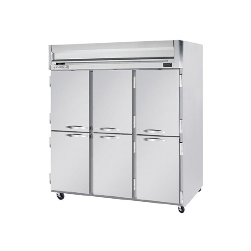 Beverage-Air Horizon Series - Top Mount Reach in Refrigerator - Three Section - Half Solid Door - SS EXT by Beverage Air – Stainless Steel, Model HRP3HC-1HS