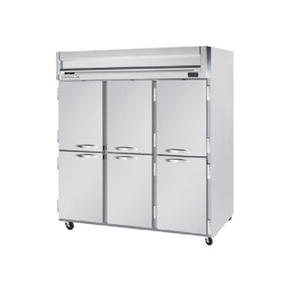 Beverage-Air Horizon Series - Top Mount Reach in Refrigerator - Three Section - Half Solid Door - SS EXT by Beverage Air – Stainless Steel, Model HRP3HC-1HS