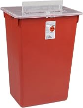 Covidien Multi-Purpose Sharps 10 Gallon Red Base Vertical Entry Lid, Qty: 1
