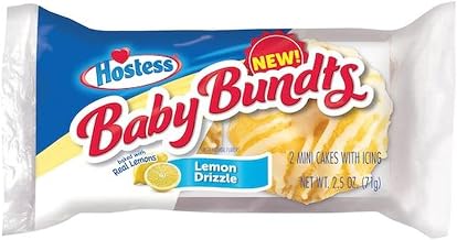 Hostess Single Serve Baby Bundts Lemon Drizzle Cake, 2.5 Ounce - 6 per pack -- 6 packs per case