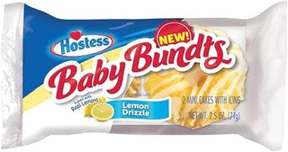 Hostess Single Serve Baby Bundts Lemon Drizzle Cake, 2.5 Ounce - 6 per pack -- 6 packs per case