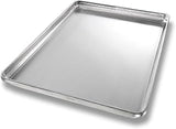 Chicago Metallic NSF StayFlat® Sheet Pan, full size | full size, 17-13/16" x 25-13/16" x 1", band in rim, 16 gauge aluminum, plain, made in the USA with global materials