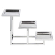 3-Tier Serving Fixture by HUBERT – Metal, Grey, Model 82488