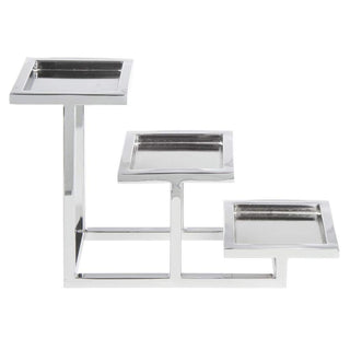 3-Tier Serving Fixture by HUBERT – Metal, Grey, Model 82488