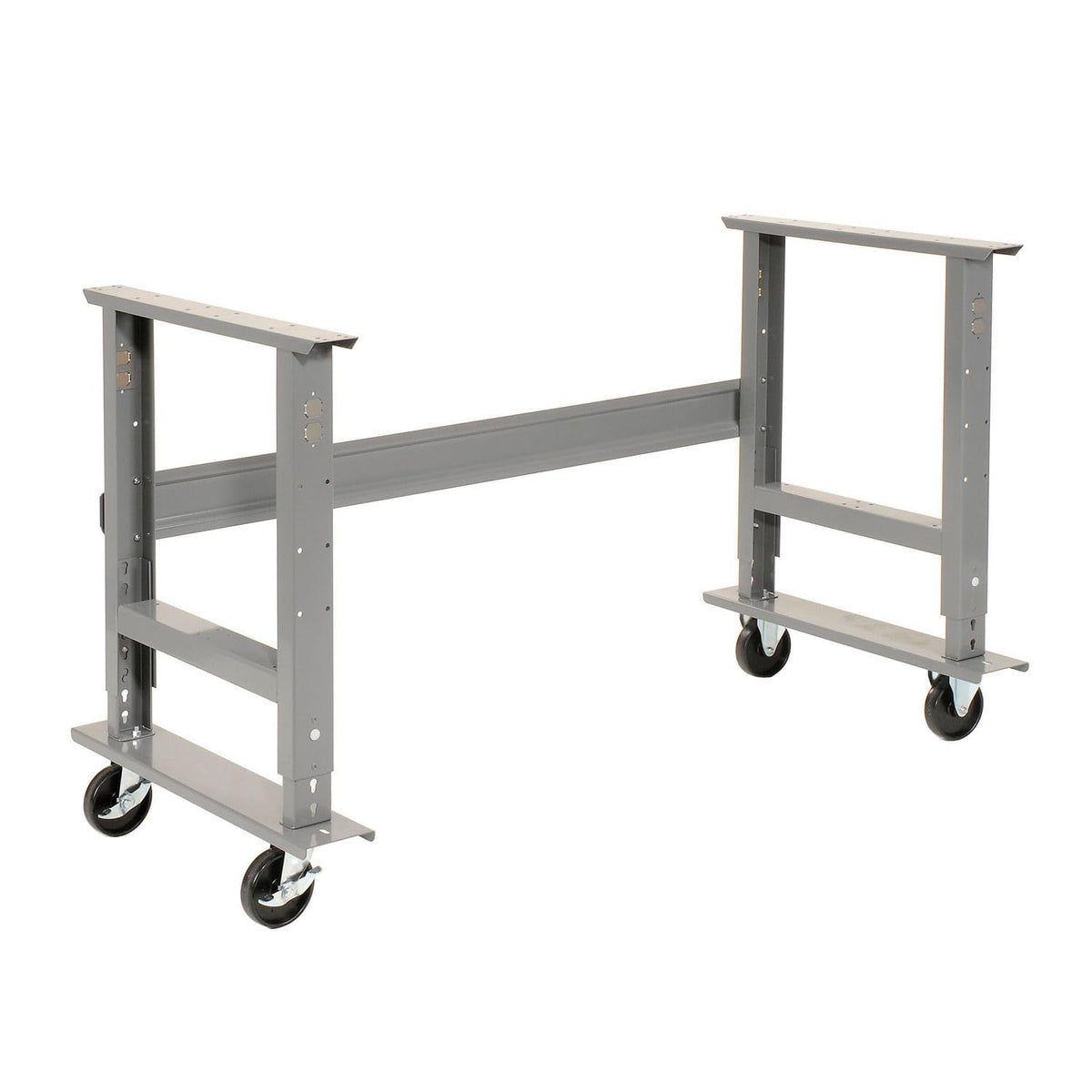 Mobile Adjustable Height Workbench C-Channel Leg by Global Industrial – 36"L x 60"W x 4.5"H, Steel, Gray, Model 183163A