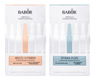 Multi-Vitamin & Hydra Plus Ampoule Serum Concentrate Bundle by BABOR – Commercial Grade