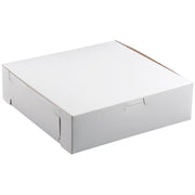 Cake / Bakery Box 8" x 8" x 2 1/2" 250/Bundle by SCT – 250.0 milliliters, Clay-Coated Kraft Paperboard, White Outside, Brown Inside