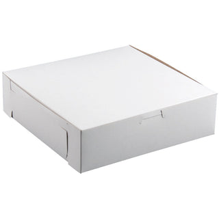 Cake / Bakery Box 8" x 8" x 2 1/2" 250/Bundle by SCT – 250.0 milliliters, Clay-Coated Kraft Paperboard, White Outside, Brown Inside