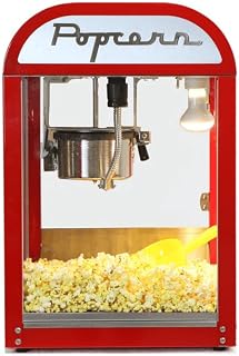 Paragon 1951 Diner Popcorn Machine - Red - Classic Popcorn Maker 4 oz