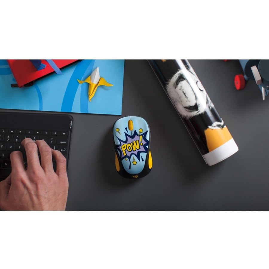 Logitech POW / 3.7" x 2.2" x 1.5" / Golden Garden Mice