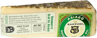 Sartori Reserve Asiago Rosemary Olive Oil Cheese, 5.3 Ounce -- 12 per case