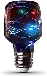Feit Electric FY/NP/RGB/LED 1W Decorative Fairy RGB Magical Glow Small Clear LED Light Bulb, 4.5" H x 2.3" D, Multi-Color
