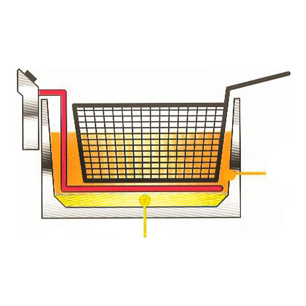 Sodir-Roller Single Electric Grill Fryer with Night Cover by Equipex – Stainless Steel, Silver, Model RF8SP
