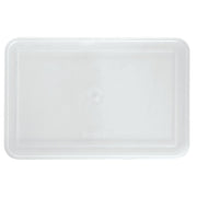 Food Storage Container Lid Translucent Plastic Food Box Lid for 4 Qt - 12 5/8"L x 8 1/4"W by J F C MANUFACTURING INC – 4.0 quarts, Plastic, Translucent, Model 4QTLF001