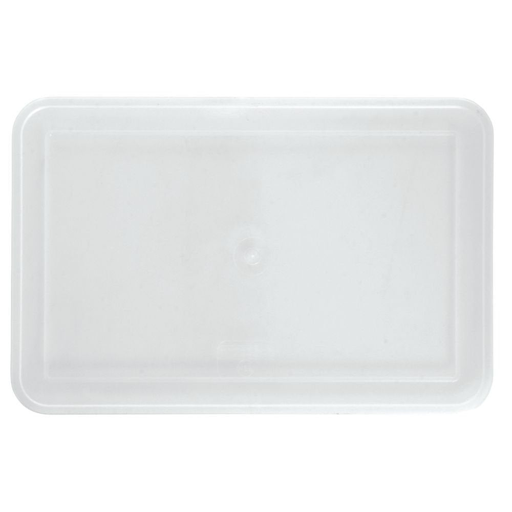 Food Storage Container Lid Translucent Plastic Food Box Lid for 4 Qt - 12 5/8"L x 8 1/4"W by J F C MANUFACTURING INC – 4.0 quarts, Plastic, Translucent, Model 4QTLF001