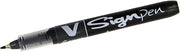 Pilot V Sign Pen Liquid Ink 2.0 mm Tip - Black, Single Pen