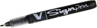 Pilot V Sign Pen Liquid Ink 2.0 mm Tip - Black, Single Pen