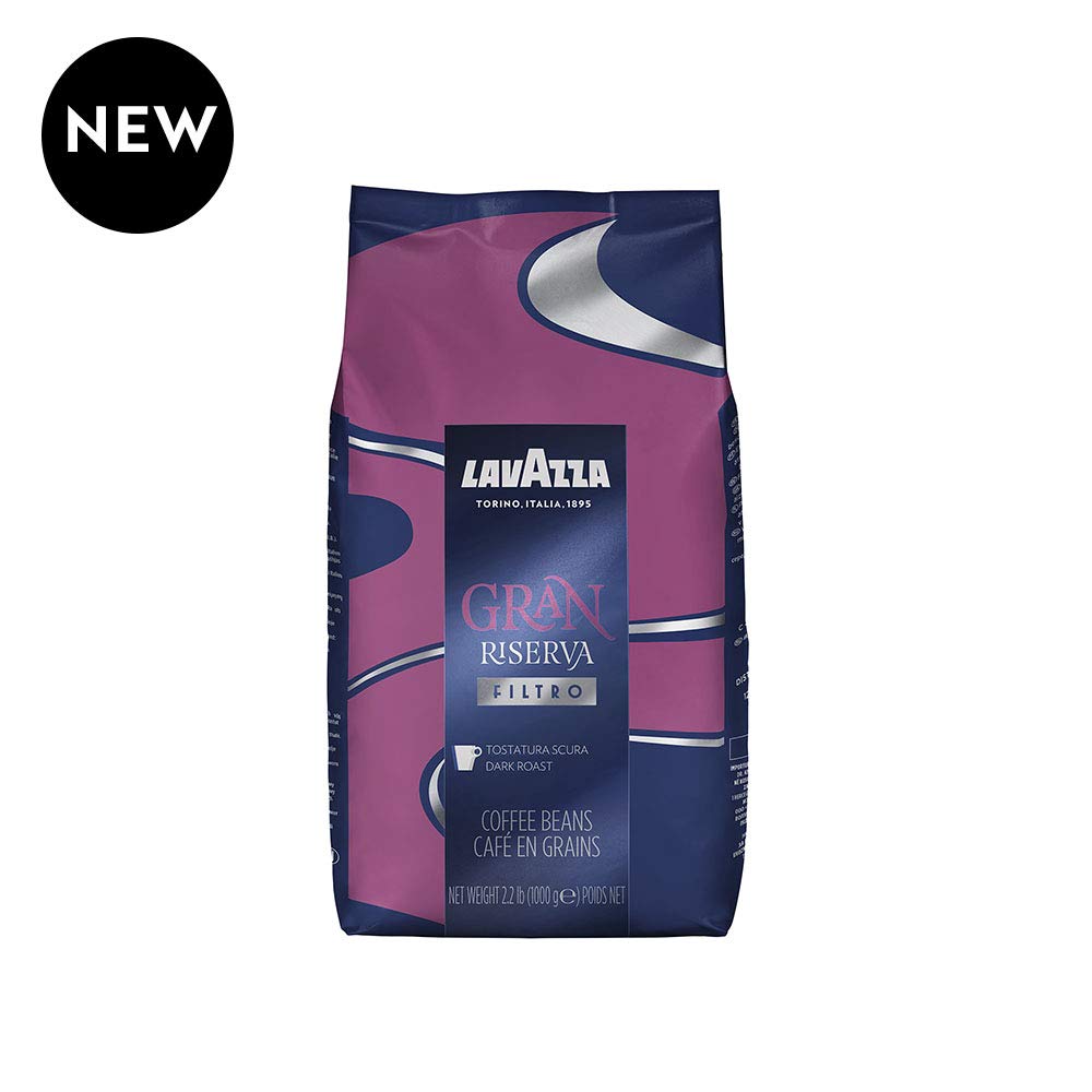Lavazza Gran Riserva Filtro / 35.27 Ounce (Pack of 6) / Coffee Roasted Coffee Beans