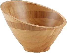 American Metalcraft BAMSL82 Bamboo 22 Oz. Angled Bowl