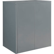 Counter Height Cabinet with Locking Lever Handle by Global Industrial – 36x24x42 inches, Alloy Steel, Grey, Model 269872GY