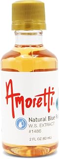 Amoretti Natural Blue Raspberry Extract Water Soluble 2 oz - Highly Concentrated & Perfect For Pastry, Savory, Brewing, and more, Preservative Free, Vegan, Kosher Pareve, Keto Friendly