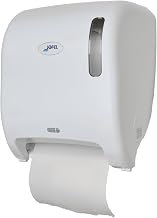 Jofel AG65000, Automatic Paper Dispenser, Continuous Coil Paper Dispenser, Made of ABS White, Paper 220 mm Wide, 200 mm Mandrel ø 35/45 mm