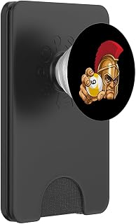 Spartan Trojan Roman 9 Ball Pool Warrior Gladiator Cartoon PopSockets PopWallet for MagSafe