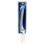Pro-Grip, Santoprene, Softgrip, 9" Bread, Offset Knife, White, large by Dynamic – 9", Carbon Steel, Bread, Model 60011
