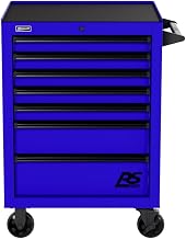 RS PRO BL04027770 27" 7 Drawer Roller Cabinet, Blue | Lift Latch Drawer Pull System