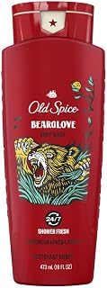 Old Spice Wild Bearglove Scent Body Wash for Men, Red 16 Oz, Packaging may vary Red