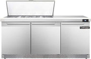 SW72-18M-FB Mighty Top Sandwich Unit, 72" W, With 18 Pan Top Openings & Front Breathing