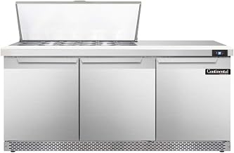 SW72-18M-FB Mighty Top Sandwich Unit, 72" W, With 18 Pan Top Openings & Front Breathing